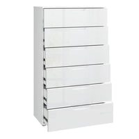 Thumbnail for Chest of 6 Drawers in White White High Gloss