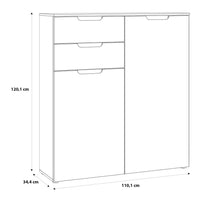 Thumbnail for Chest of Drawers in White White High Gloss