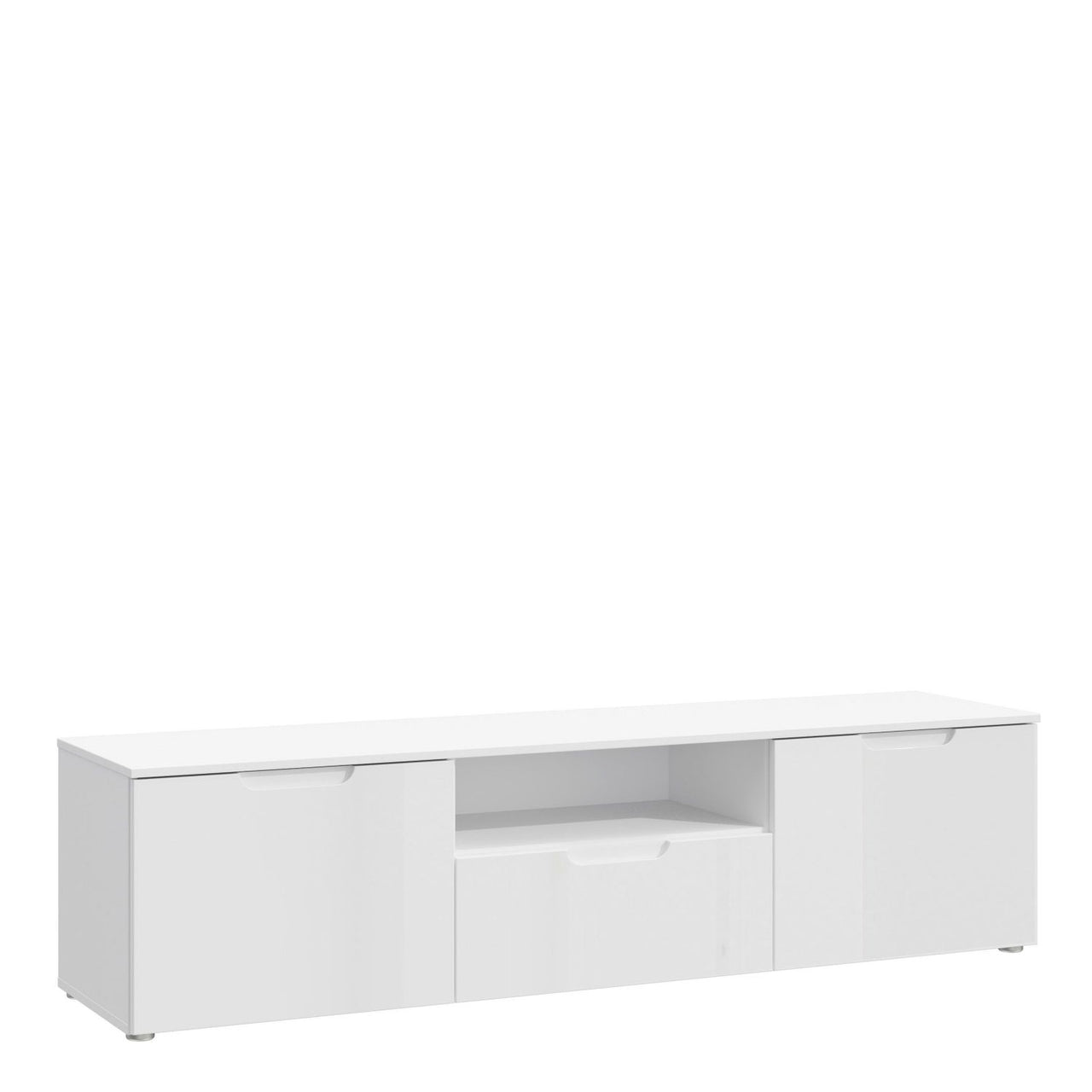 TV Unit in White White High Gloss