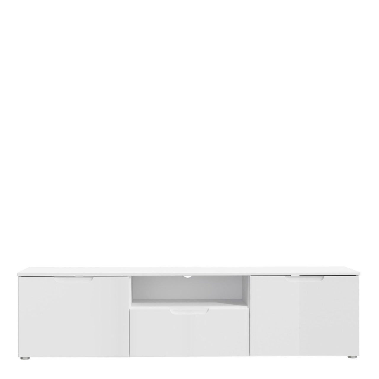 TV Unit in White White High Gloss