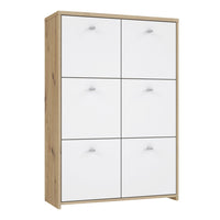 Thumbnail for Best Chest Storage Cabinet with 6 Doors in Artisan Oak White