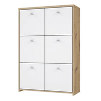 Thumbnail for Best Chest Storage Cabinet with 6 Doors in Artisan Oak White