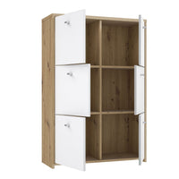 Thumbnail for Best Chest Storage Cabinet with 6 Doors in Artisan Oak White