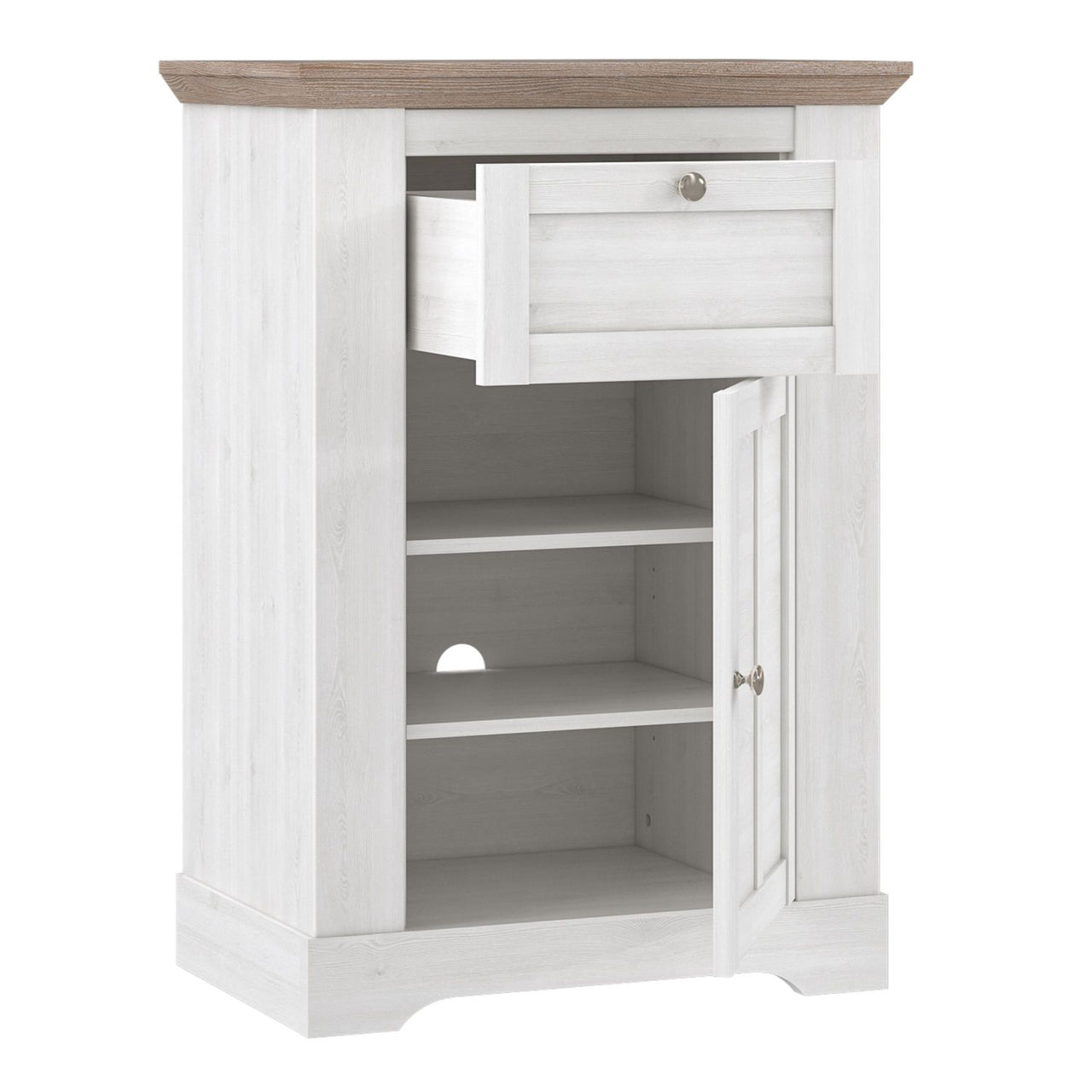 Illopa Chest of Drawers in Oak Nelson Snowy Oak