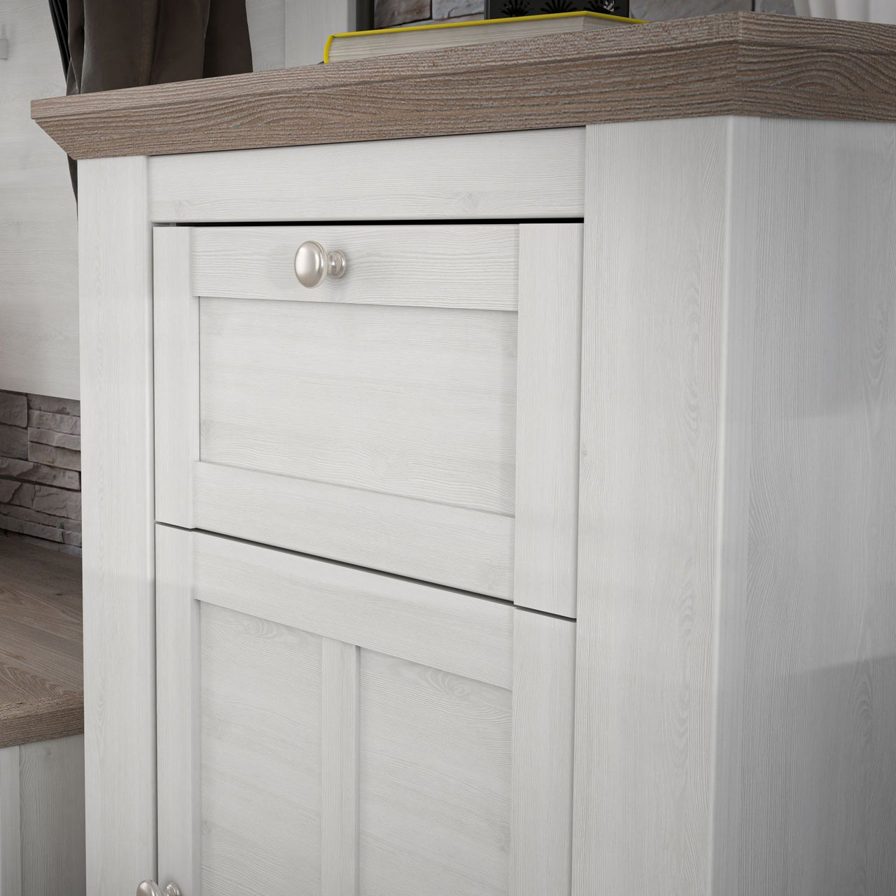 Illopa Chest of Drawers in Oak Nelson Snowy Oak