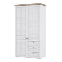 Thumbnail for Iloppa 2 Door Wardrobe in Snowy Oak Oak Nelson