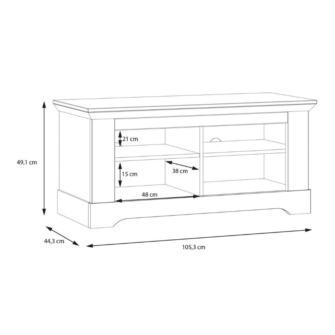 Illopa Storage Bench in Oak Nelson Snowy Oak