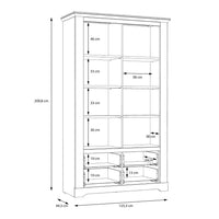 Thumbnail for Iloppa Display Cabinet in Snowy Oak Oak Nelson