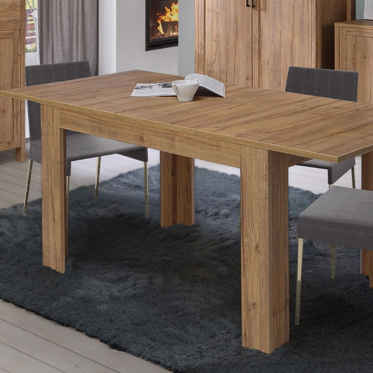 Malte Brun Extending Dining Table 120148cm in Waterford Oak