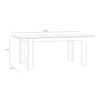 Thumbnail for Bohol Extending Dining Table in Riviera Oak Grey Oak