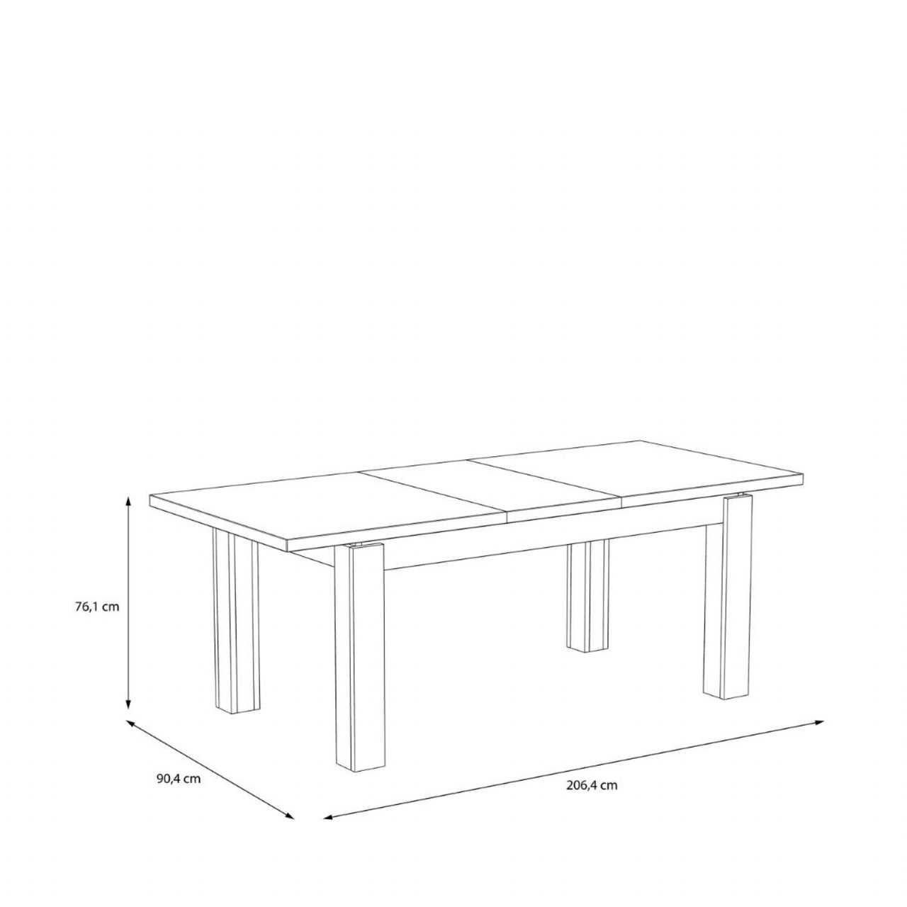 Trondheim Extending Dining Table in Artisan Oak