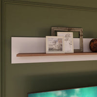 Thumbnail for Wensley Wall Shelf in Light Grey and Oak