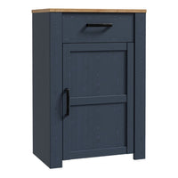 Thumbnail for Bohol 1 Door 1 Drawer Shoe Cabinet in Riviera Oak Navy