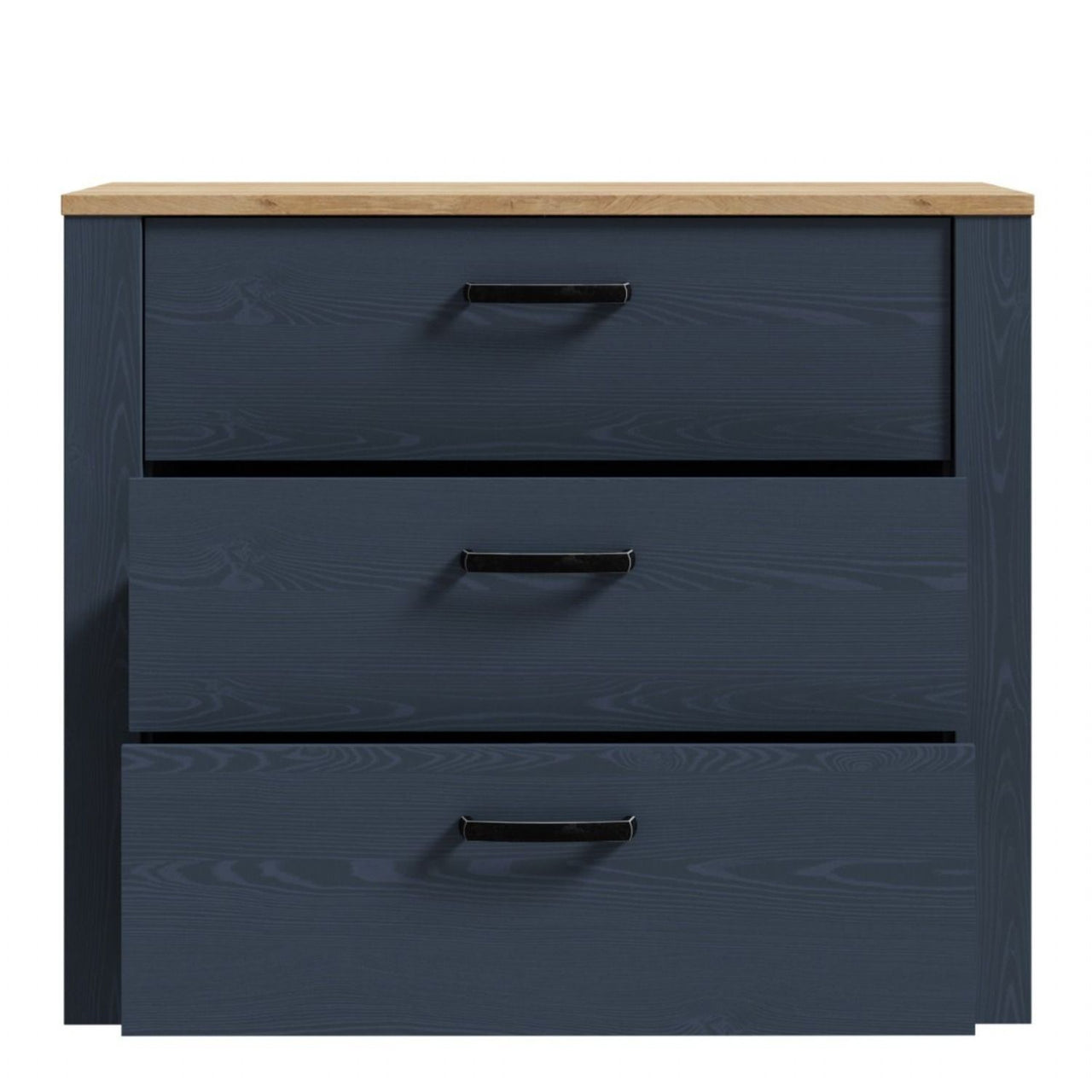 Bohol 3 Drawer Chest in Riviera Oak Navy