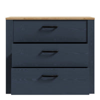 Thumbnail for Bohol 3 Drawer Chest in Riviera Oak Navy