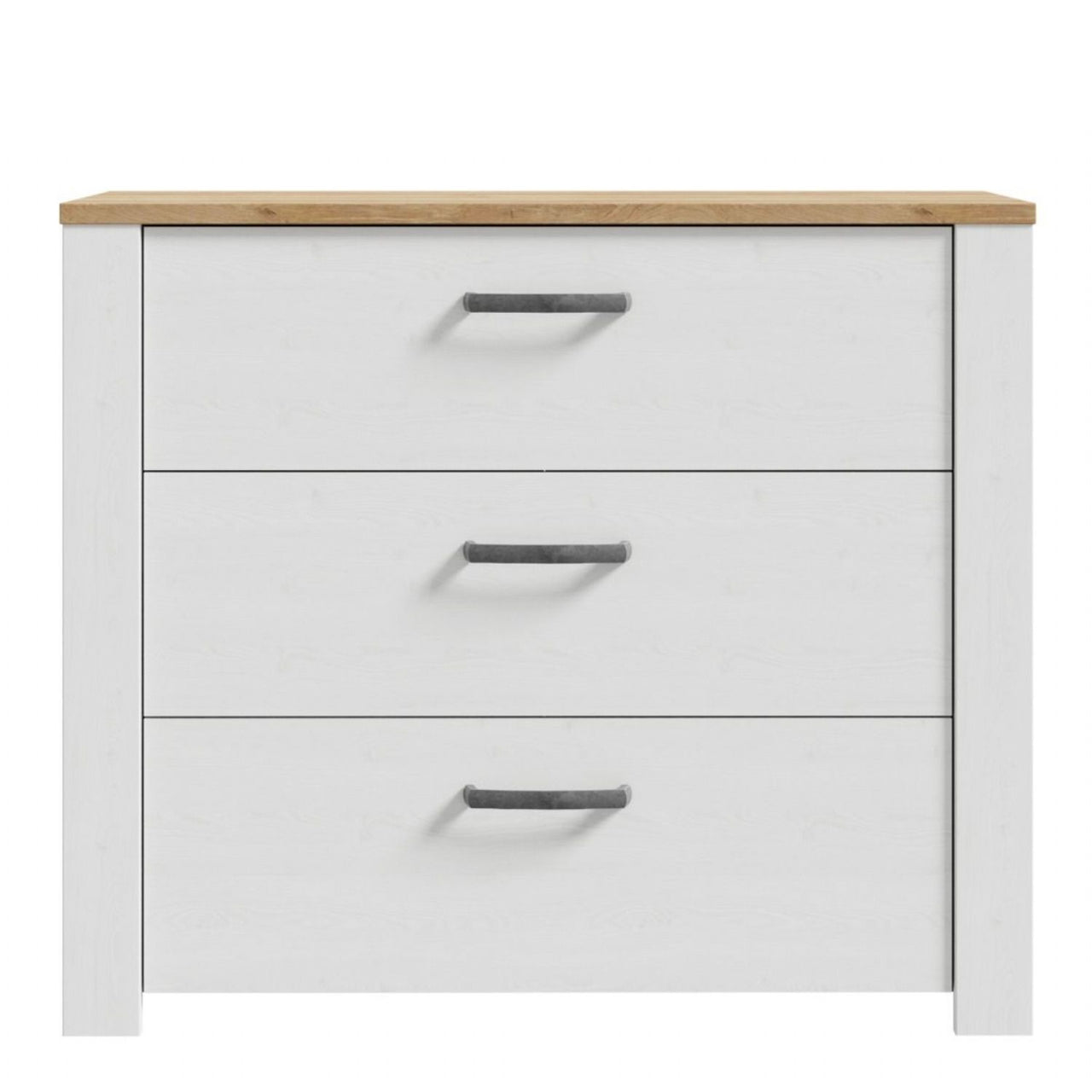 Bohol 3 Drawer Chest in Riviera Oak White