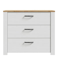 Thumbnail for Bohol 3 Drawer Chest in Riviera Oak White