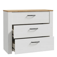 Thumbnail for Bohol 3 Drawer Chest in Riviera Oak White