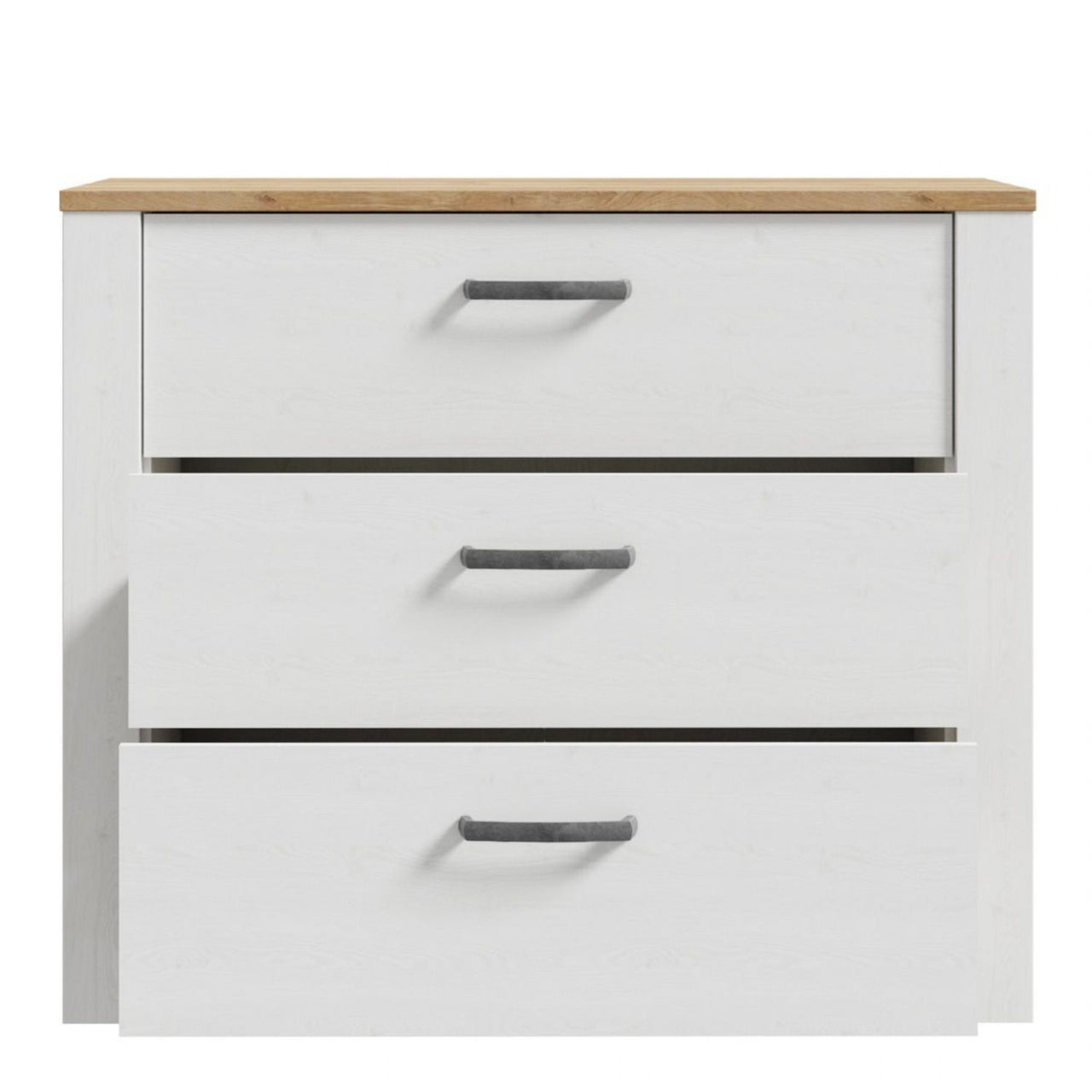 Bohol 3 Drawer Chest in Riviera Oak White