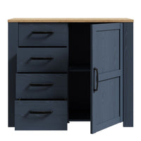 Thumbnail for Bohol 1 Door 4 Drawer Chest in Riviera Oak Navy