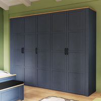 Thumbnail for Bohol 5 Door Wardrobe in Riviera Oak White