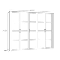 Thumbnail for Bohol 5 Door Wardrobe in Riviera Oak White