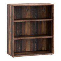 Thumbnail for Essential Low Wide 2 Shelf Bookcase in Vintage Oak