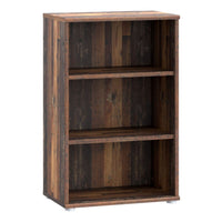 Thumbnail for Essential Low Narrow 2 Shelf Bookcase in Vintage Oak