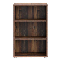 Thumbnail for Essential Low Narrow 2 Shelf Bookcase in Vintage Oak