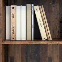 Thumbnail for Essential Low Narrow 2 Shelf Bookcase in Vintage Oak