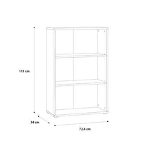 Thumbnail for Essential Tall Wide 2 Shelf Bookcase in Vintage Oak