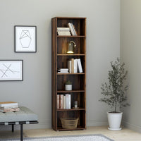 Thumbnail for Essential Narrow 5 Shelf Bookcase in Vintage Oak