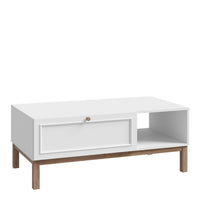 Thumbnail for Wensley 1 Drawer Coffee Table in Light Grey and Oak