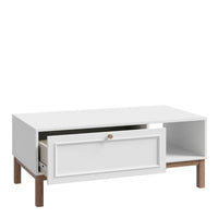 Thumbnail for Wensley 1 Drawer Coffee Table in Light Grey and Oak