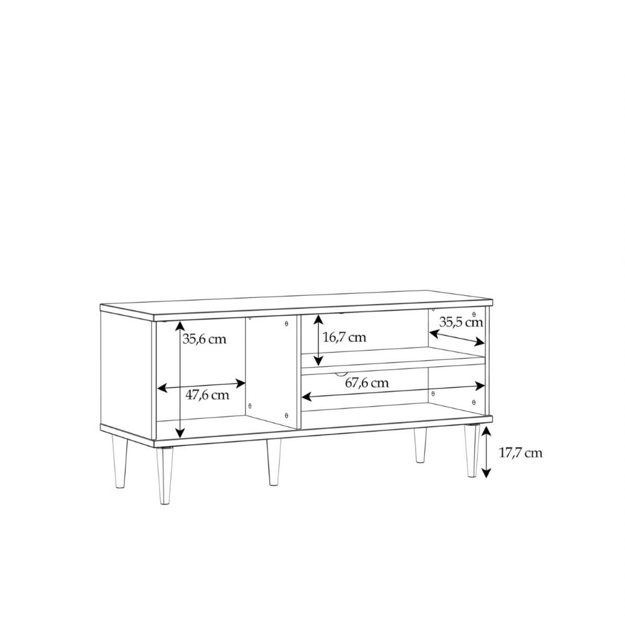 Calasetta 1 Door TV Unit in Rattan