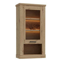 Thumbnail for Corona 1 Door Wall Display Cabinet in Artisan Oak