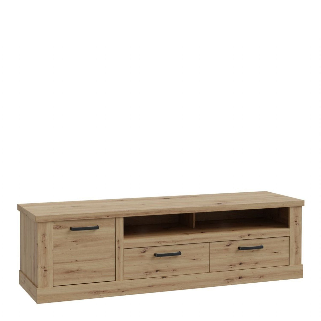 Corona 2 Drawer 1 Door Coffee TV Unit in Artisan Oak