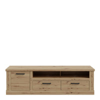 Thumbnail for Corona 2 Drawer 1 Door Coffee TV Unit in Artisan Oak