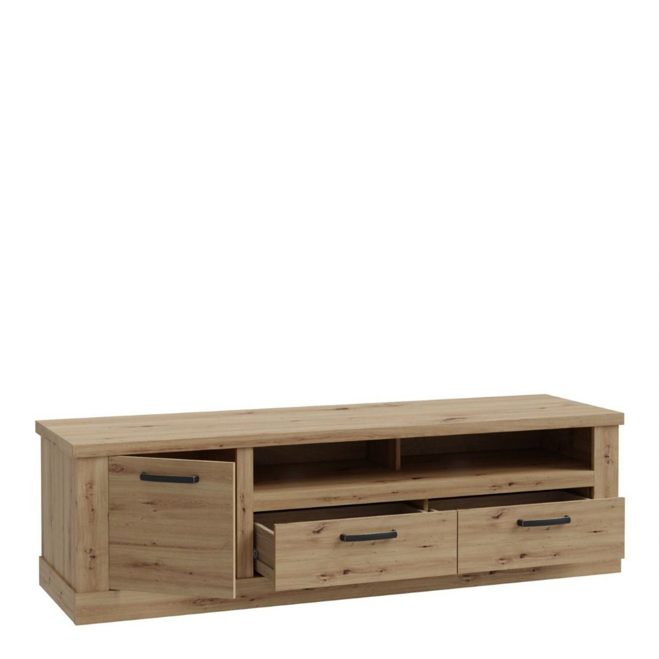 Corona 2 Drawer 1 Door Coffee TV Unit in Artisan Oak