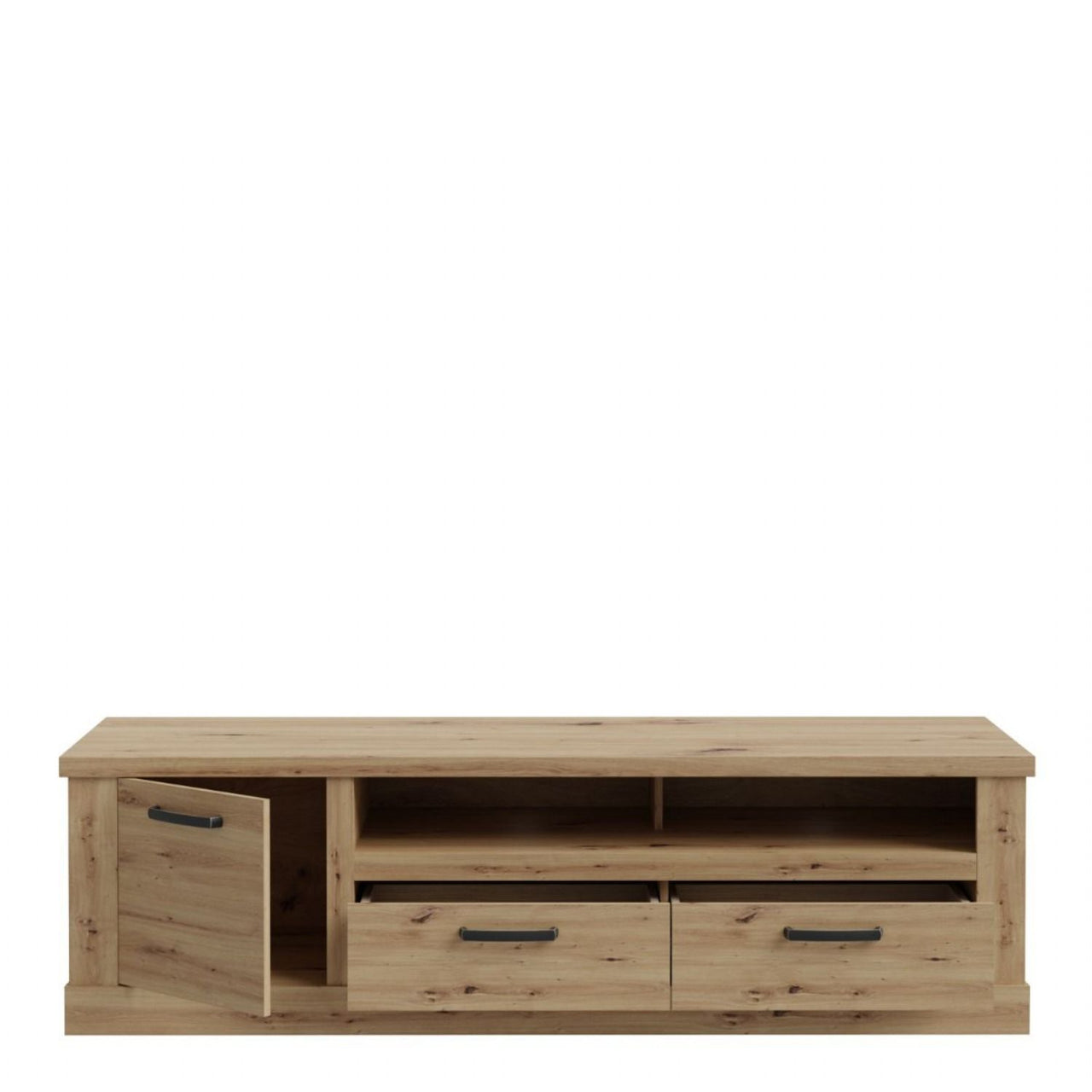 Corona 2 Drawer 1 Door Coffee TV Unit in Artisan Oak