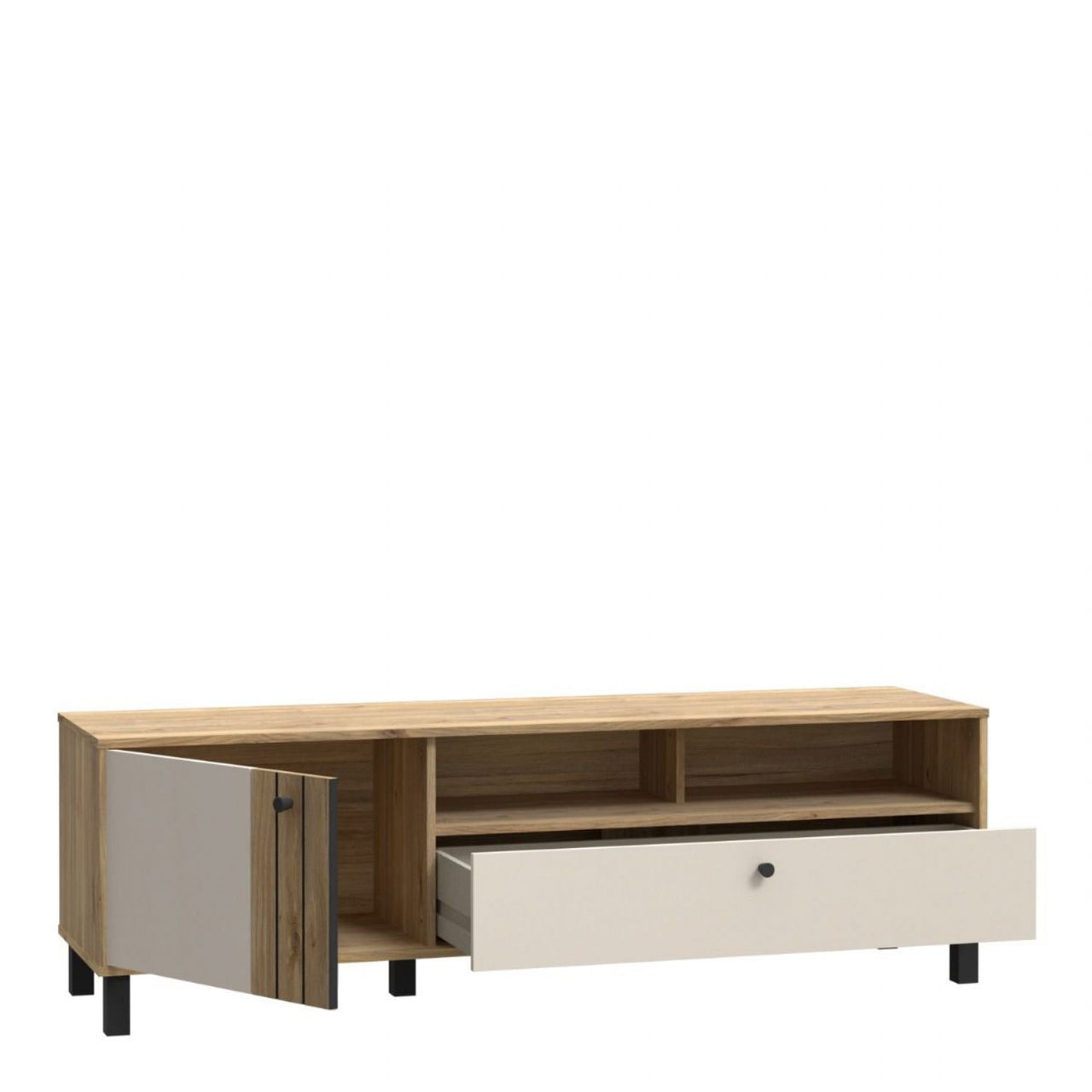 Grafton TV Unit n Cream and Oak