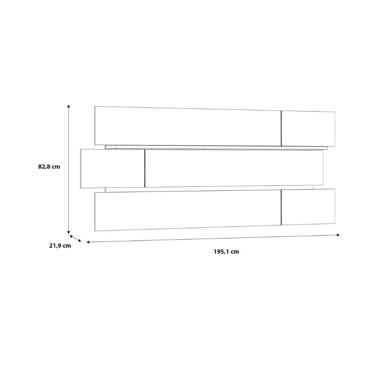 Klara Wall Shelf inc LED Lighting