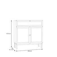 Thumbnail for Wensley 2 Door 1 Drawer Console in Light Grey and Oak