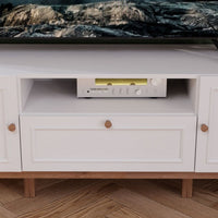 Thumbnail for Wensley 2 Door 1 Drawer TV Unit in Light Grey and Oak