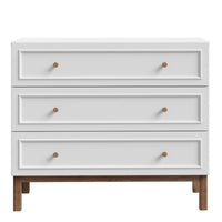 Thumbnail for Wensley 3 Drawer Chest in Light Grey and Oak