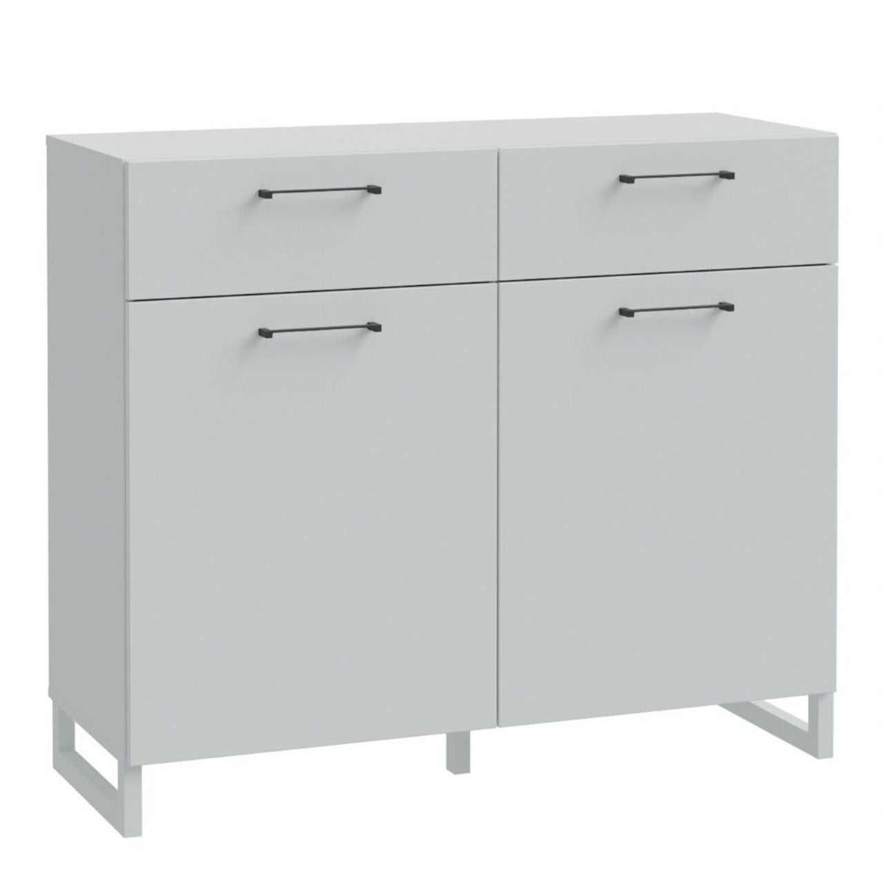 Sali 2 Door 2 Drawer Chest in Light Grey