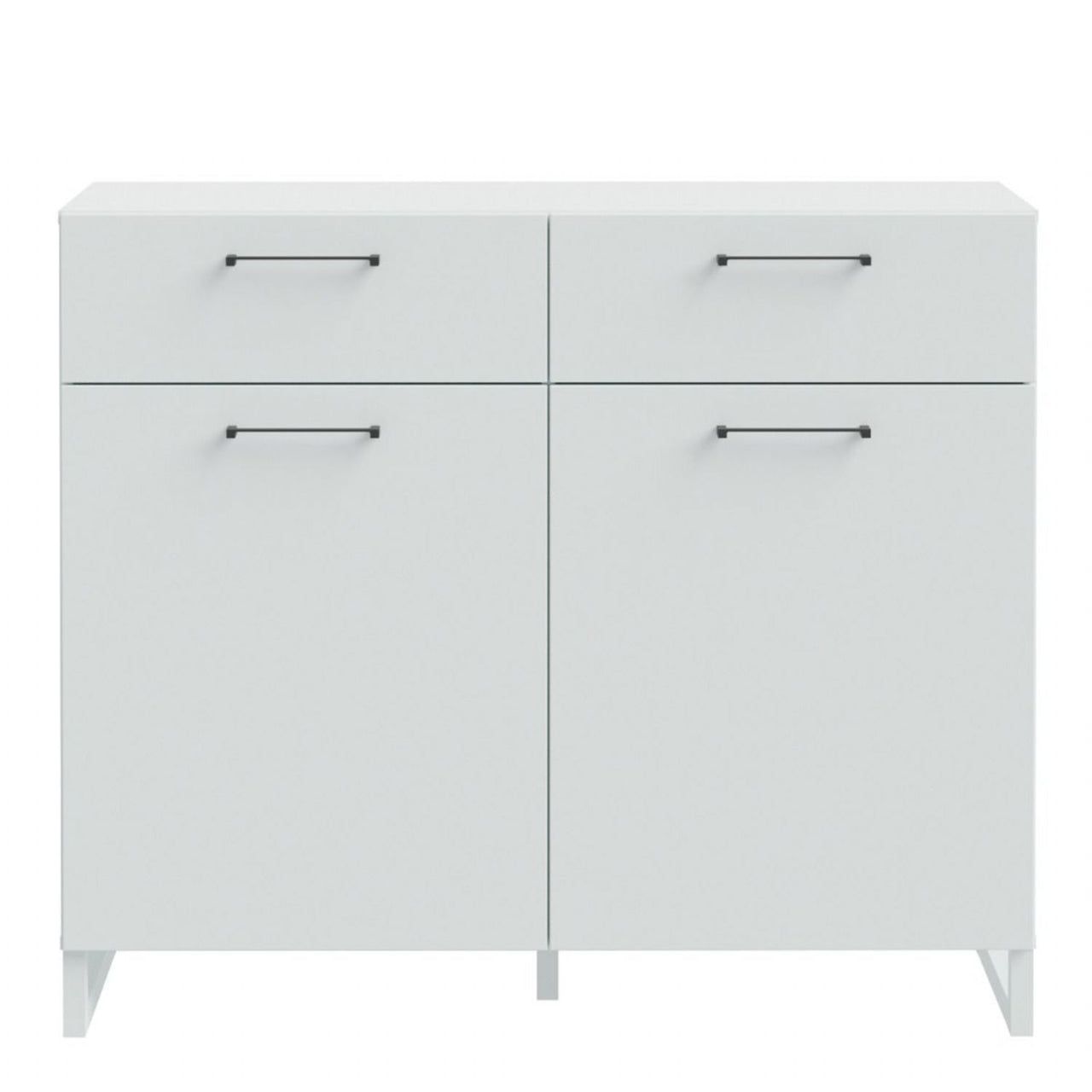 Sali 2 Door 2 Drawer Chest in Light Grey