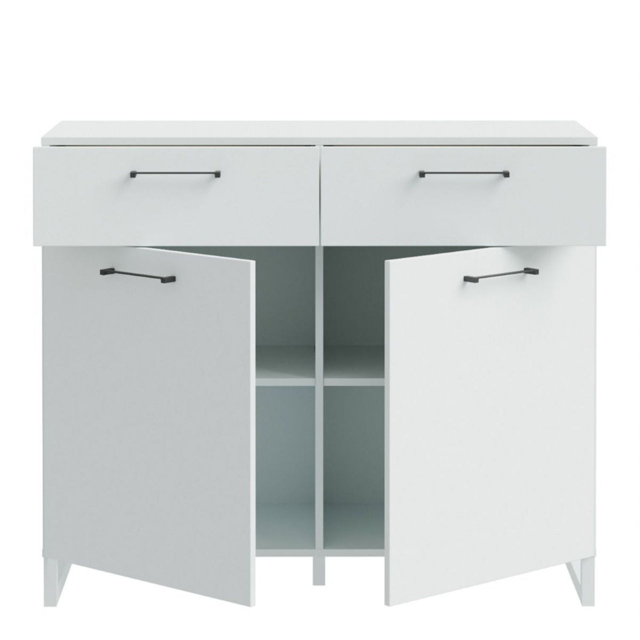 Sali 2 Door 2 Drawer Chest in Light Grey