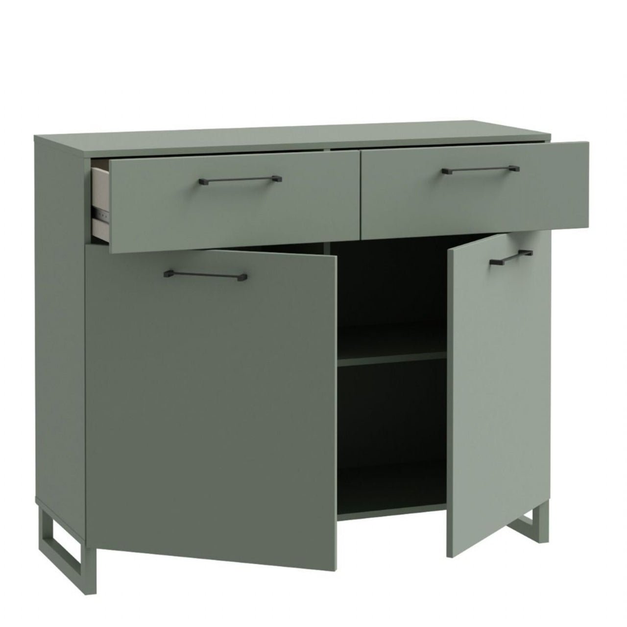 Sali 2 Door 2 Drawer Chest in Sage Green