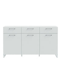 Thumbnail for Sali 3 Door 3 Drawer Chest in Light Grey